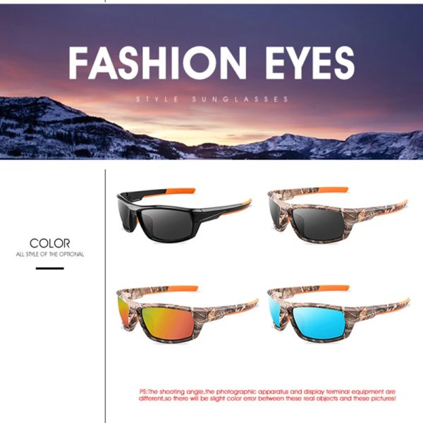Lunettes de soleil polarisées Camouflage, pour sport de plein air, randonnée, pêche, course à pied, pour hommes, 2020 – Image 6