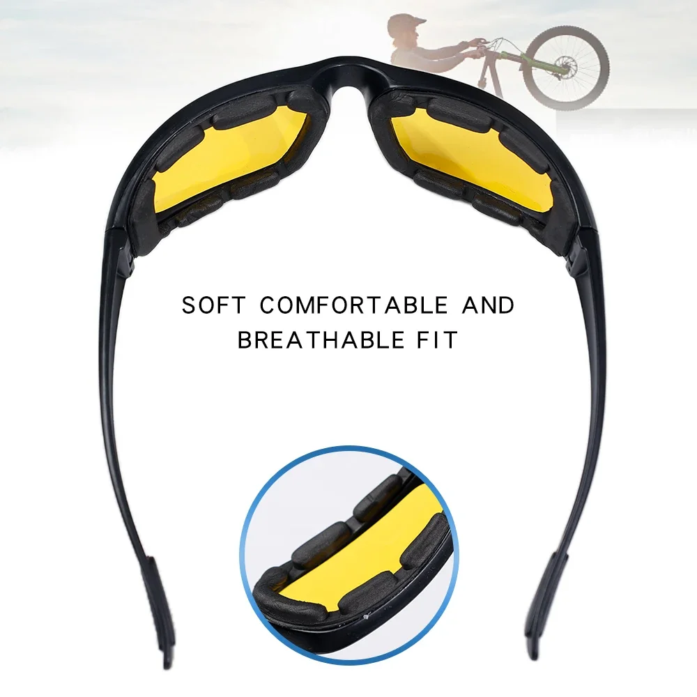 Lunettes de moto DulPolarized pour hommes, lunettes de tir Airsoft, camping, randonnée, cyclisme, outils de lunettes de soleil