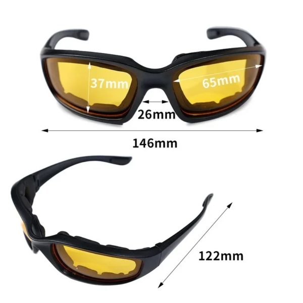 Lunettes de moto DulPolarized pour hommes, lunettes de tir Airsoft, camping, randonnée, cyclisme, outils de lunettes de soleil – Image 6