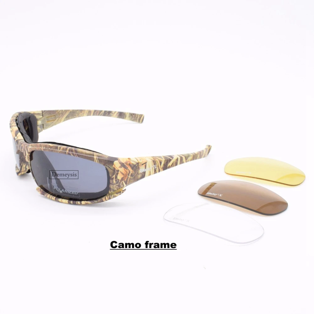 Destroy AndrDul-Lunettes de soleil polarisées pour hommes, lunettes de sport de plein air, lunettes de soleil avec 4 lentilles, boîte d'origine, lunettes de randonnée, lunettes de tir