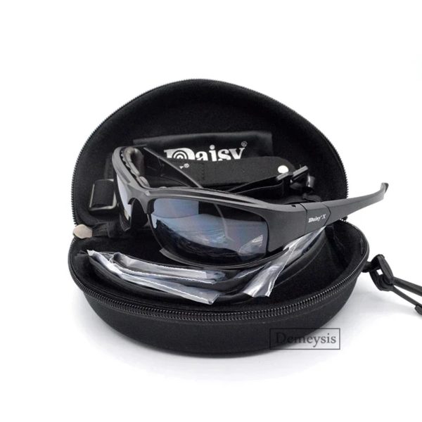 Destroy AndrDul-Lunettes de soleil polarisées pour hommes, lunettes de sport de plein air, lunettes de soleil avec 4 lentilles, boîte d'origine, lunettes de randonnée, lunettes de tir – Image 3