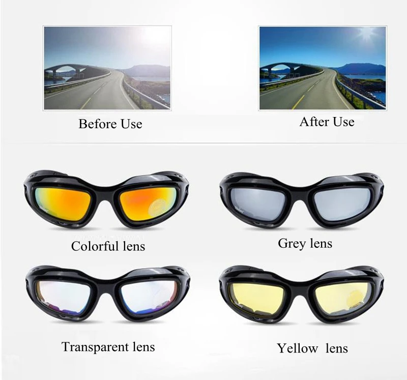 Destroy AndrDul-Lunettes de soleil polarisées pour hommes, lunettes de sport de plein air, lunettes de soleil avec 4 lentilles, boîte d'origine, lunettes de randonnée, lunettes de tir
