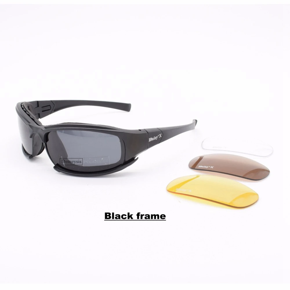 Destroy AndrDul-Lunettes de soleil polarisées pour hommes, lunettes de sport de plein air, lunettes de soleil avec 4 lentilles, boîte d'origine, lunettes de randonnée, lunettes de tir