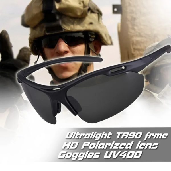 Lunettes de soleil polarisées de sport ultralégères pour hommes, lunettes de soleil de conduite pour hommes, lunettes d'extérieur anti-UV