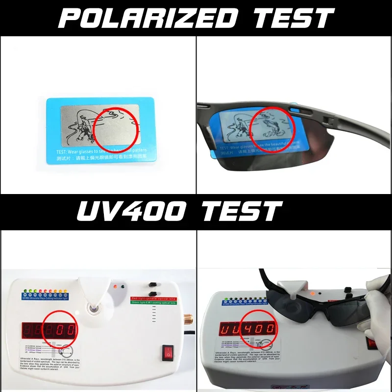 Lunettes de soleil polarisées de sport ultralégères pour hommes, lunettes de soleil de conduite pour hommes, lunettes d'extérieur anti-UV