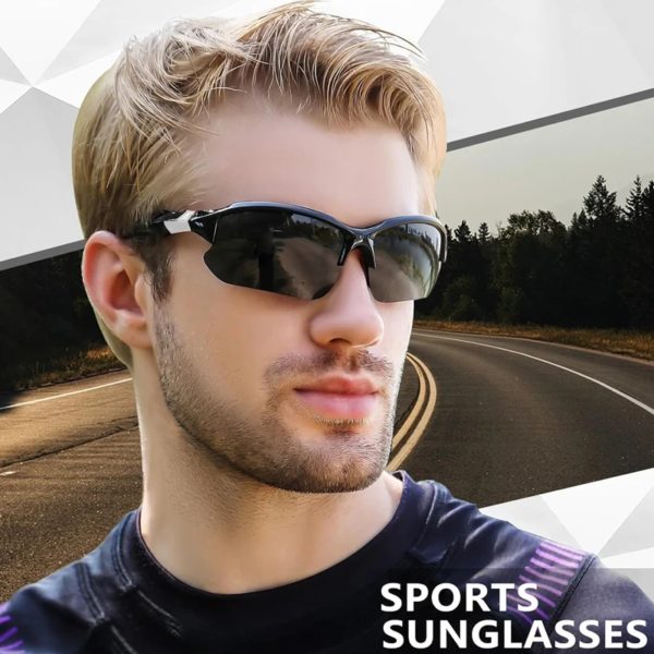 Lunettes de soleil polarisées légères pour hommes et femmes, lunettes de soleil de sport, cyclisme, course à pied, pêche, plein air, mode – Image 4