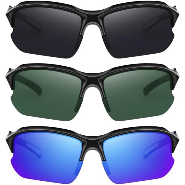 Lunettes de soleil polarisées légères pour hommes et femmes, lunettes de soleil de sport, cyclisme, course à pied, pêche, plein air, mode – Image 5