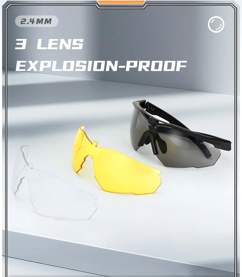 DulGoggles-Ensemble de lunettes de soleil pare-balles, lunettes d'alpinisme de moto, coupe-vent, anti-poussière, CS, tir militaire