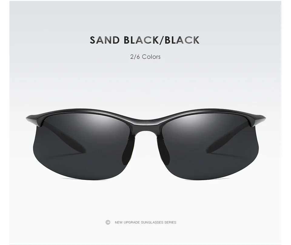 Lunettes de soleil polarisées ultralégères pour hommes, lunettes de soleil militaires pour hommes, lunettes de conduite, lunettes de soleil, lunettes, Top TR90, anti-UV, 2024