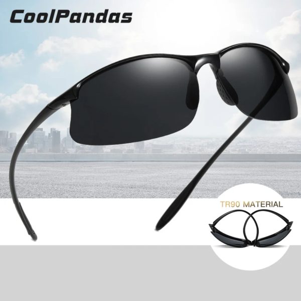 Lunettes de soleil polarisées ultralégères pour hommes, lunettes de soleil militaires pour hommes, lunettes de conduite, lunettes de soleil, lunettes, Top TR90, anti-UV, 2024 – Image 3