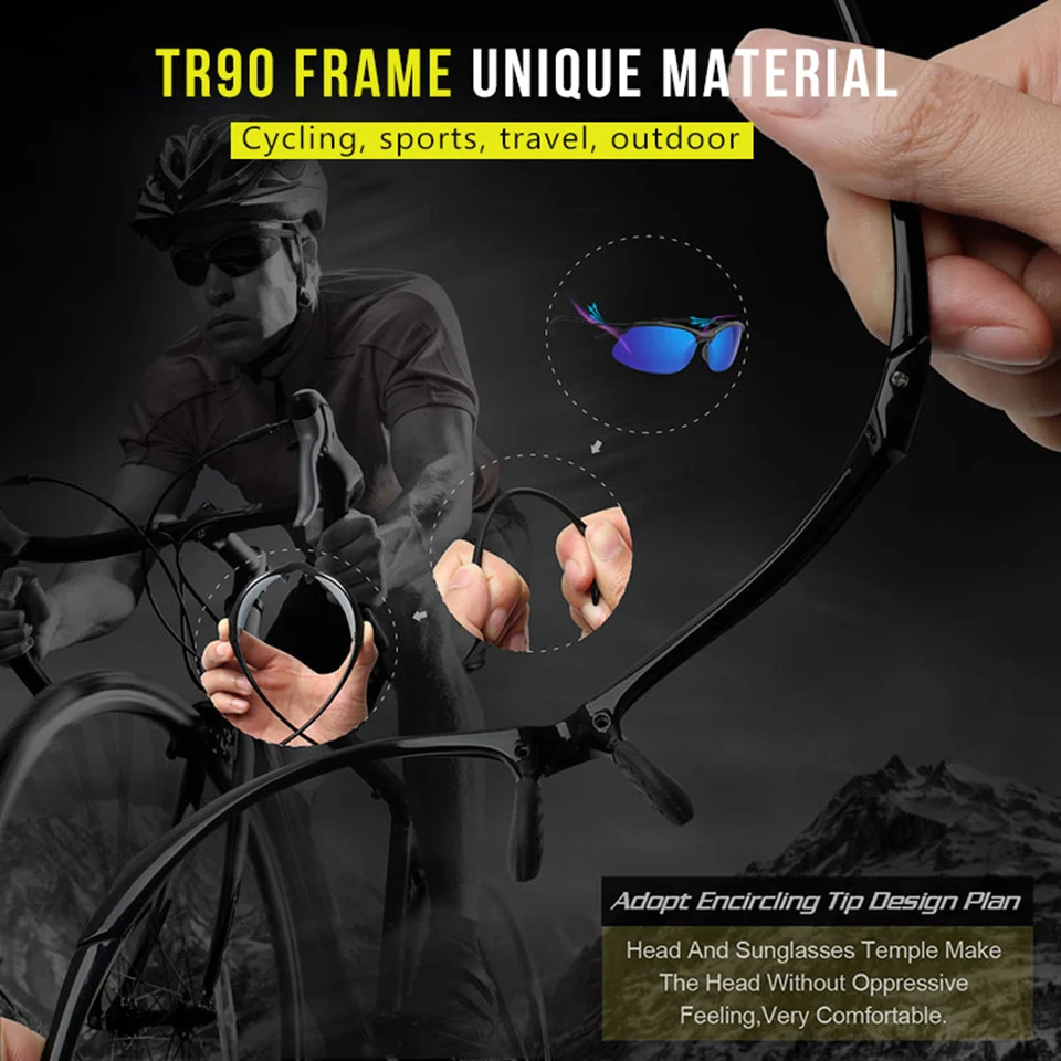 Lunettes de soleil polarisées ultralégères pour hommes, lunettes de soleil militaires pour hommes, lunettes de conduite, lunettes de soleil, lunettes, Top TR90, anti-UV, 2024