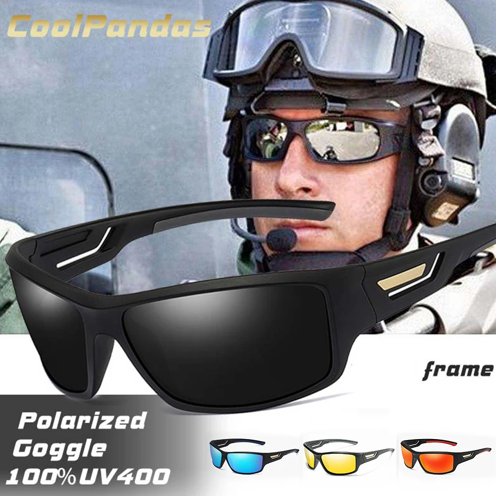 Lunettes de soleil polarisées pour hommes, créateur HD, lunettes de soleil de conduite, mode masculine, lunettes de pêche, UV400 pour Gafas D343, vélo, moto, conducteurs de voiture