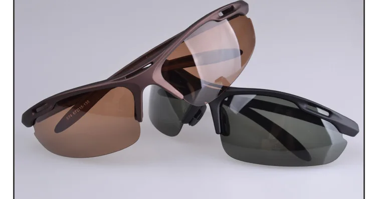 Lunettes de soleil polarisées de sport ultralégères pour hommes, lunettes de soleil de conduite pour hommes, lunettes de plein air militaires, anti-UV