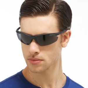 Lunettes de soleil polarisées de sport ultralégères pour hommes, lunettes de soleil de conduite pour hommes, lunettes de plein air militaires, anti-UV