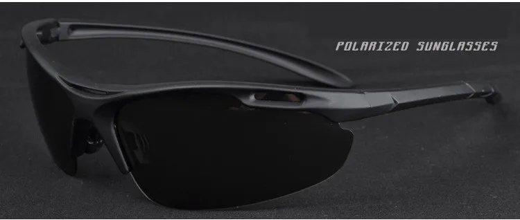 Lunettes de soleil polarisées de sport ultralégères pour hommes, lunettes de soleil de conduite pour hommes, lunettes de plein air militaires, anti-UV