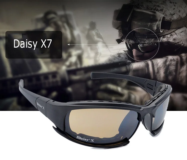 Destroy AndrX7-Lunettes de soleil polarisées pour homme, style militaire, pour jeu de guerre dans le désert, DulYQ162