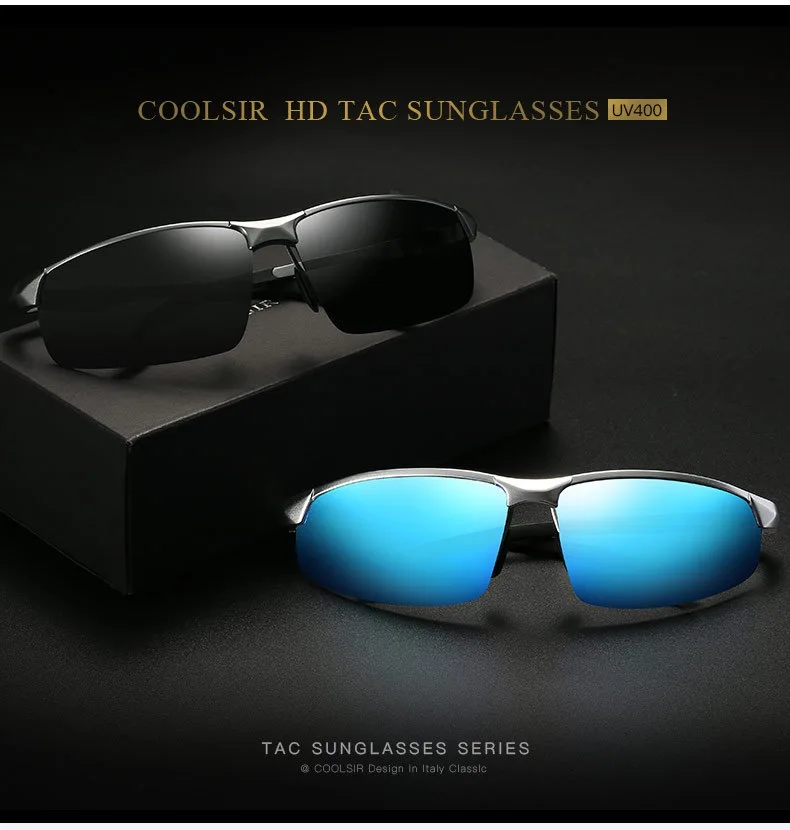 Lunettes de soleil en aluminium et magnésium pour hommes, polariseur à changement de couleur pour la conduite, 3121 Lunettes de soleil en aluminium et magnésium pour hommes, polariseur à changement de couleur pour la conduite, 3121