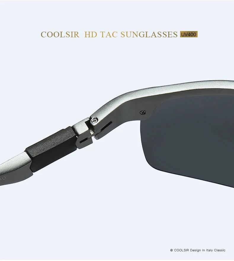 Lunettes de soleil en aluminium et magnésium pour hommes, polariseur à changement de couleur pour la conduite, 3121 Lunettes de soleil en aluminium et magnésium pour hommes, polariseur à changement de couleur pour la conduite, 3121
