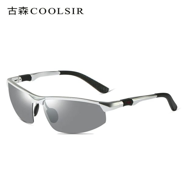 Lunettes de soleil en aluminium et magnésium pour hommes, polariseur à changement de couleur pour la conduite, 3121 – Image 6