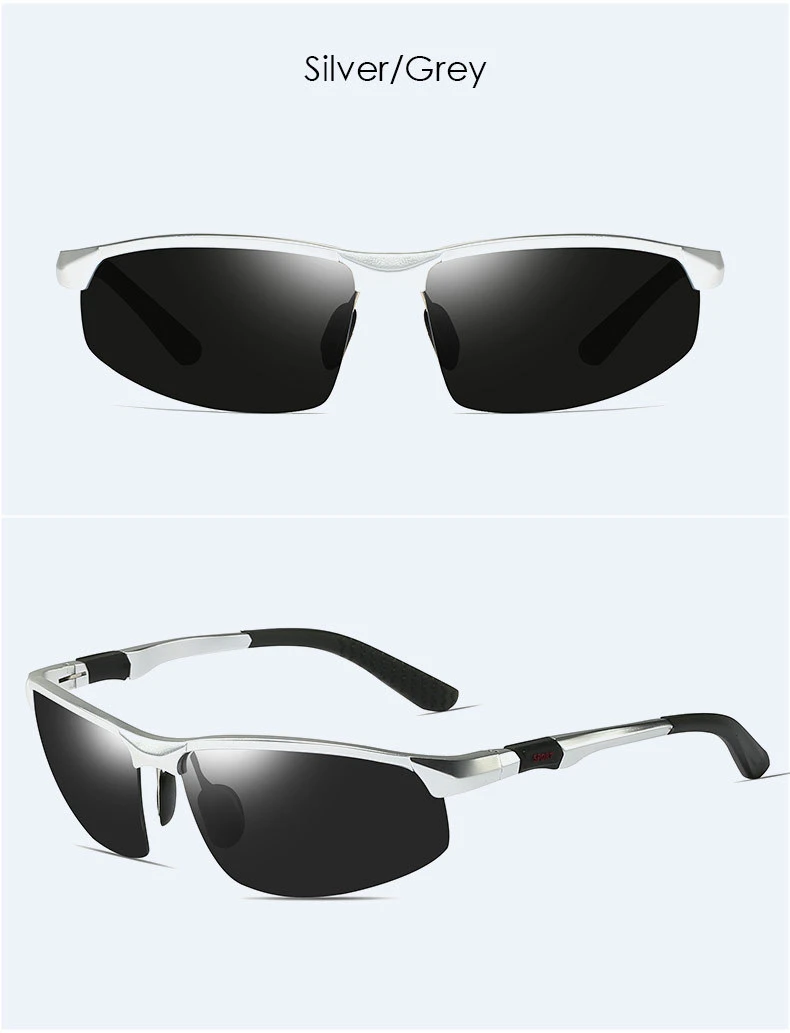 Lunettes de soleil en aluminium et magnésium pour hommes, polariseur à changement de couleur pour la conduite, 3121 Lunettes de soleil en aluminium et magnésium pour hommes, polariseur à changement de couleur pour la conduite, 3121