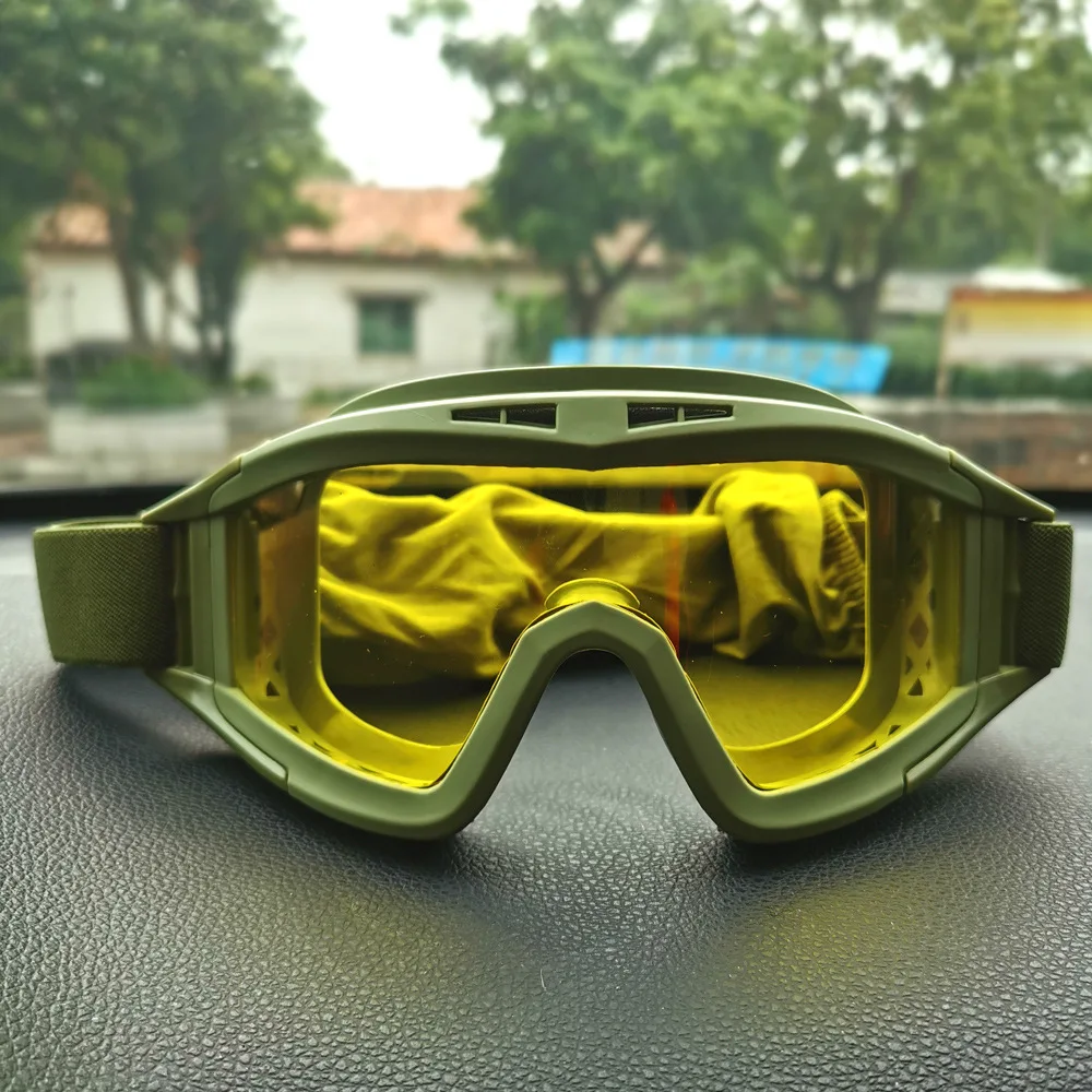 Lunettes tactiques de plein air, lunettes de fan militaire acridien du désert, tir anti-poussière, moto CS, lunettes de sport résistantes aux chocs