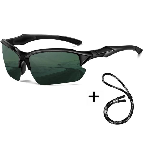 Lunettes de soleil polarisées de sport pour hommes, cyclisme, course à pied, pêche, lunettes de soleil, légères, lunettes de plein air, UV400, 2024 – Image 4
