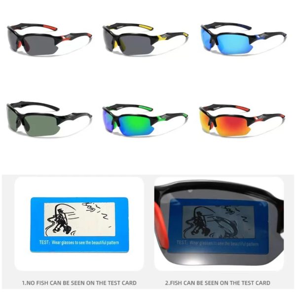 Lunettes de soleil polarisées de sport pour hommes, cyclisme, course à pied, pêche, lunettes de soleil, légères, lunettes de plein air, UV400, 2024 – Image 5