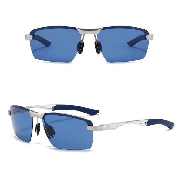 GCV-Lunettes de soleil polarisées à monture ultralégère pour hommes, lunettes UV, style sport, conduite, pêche, voyage en plein air, mode masculine – Image 3