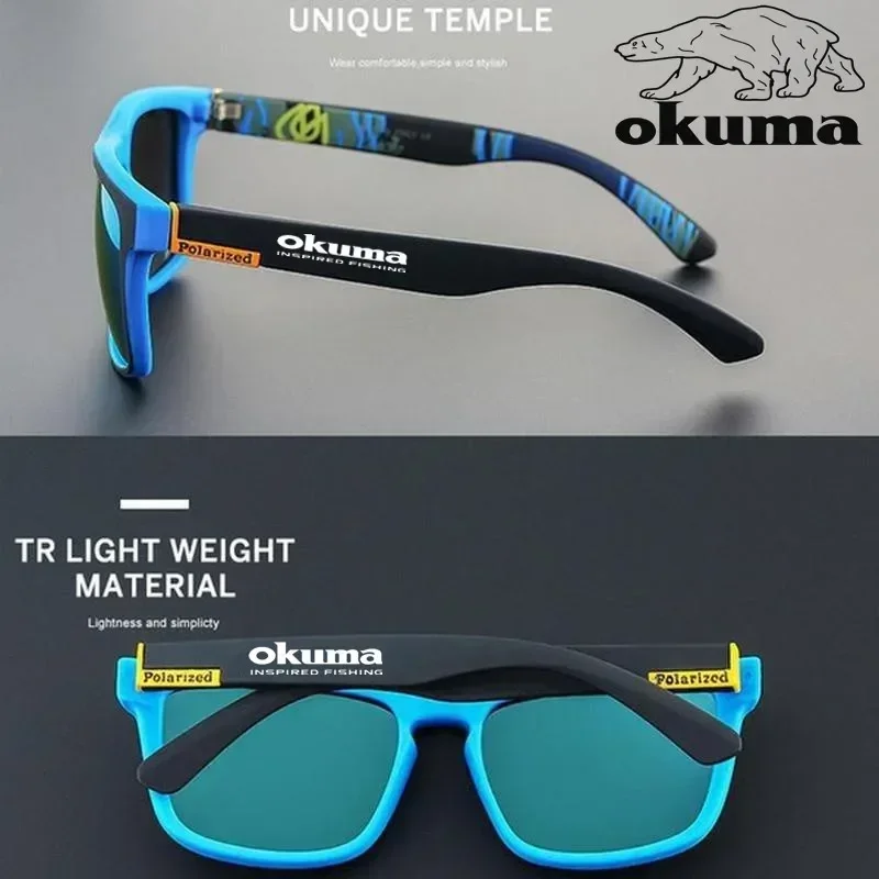 Okuma-Lunettes de soleil polarisées pour hommes et femmes, lunettes de soleil pour la chasse, la pêche, la conduite à vélo, boîte en option, UV400