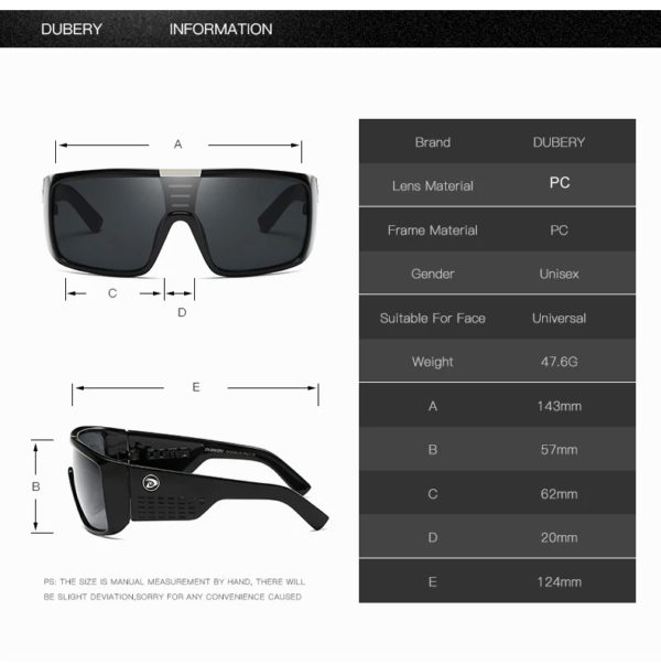 DUBERY-Lunettes de soleil rétro colorées pour hommes, lunettes de soleil pour hommes, marque de mode, miroir de luxe, respirantes, UV400 – Image 3