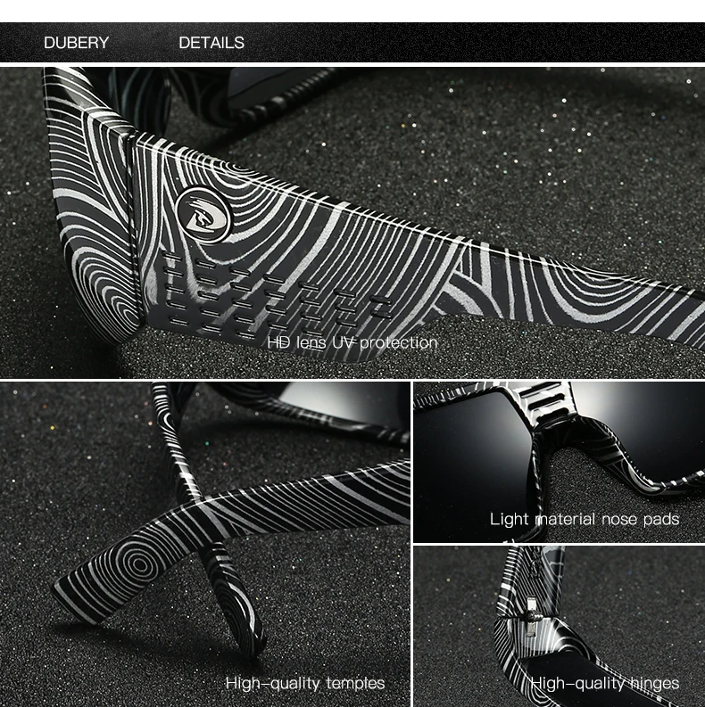 DUBERY-Lunettes de soleil rétro colorées pour hommes, lunettes de soleil pour hommes, marque de mode, miroir de luxe, respirantes, UV400