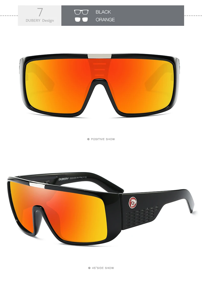 DUBERY-Lunettes de soleil rétro colorées pour hommes, lunettes de soleil pour hommes, marque de mode, miroir de luxe, respirantes, UV400