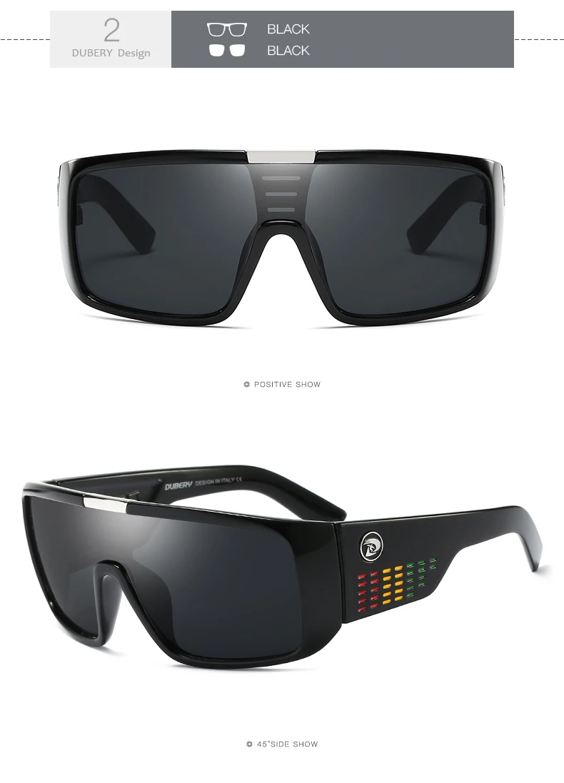 DUBERY-Lunettes de soleil rétro colorées pour hommes, lunettes de soleil pour hommes, marque de mode, miroir de luxe, respirantes, UV400