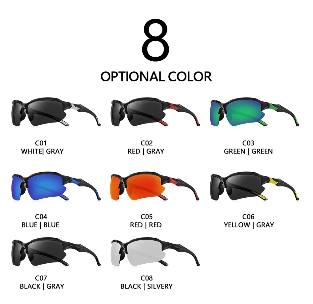AOFLY-Lunettes de soleil de sport de plein air pour hommes, lunettes de soleil vintage pour hommes, lunettes UV400, conduite, cyclisme, escalade, ski, pêche