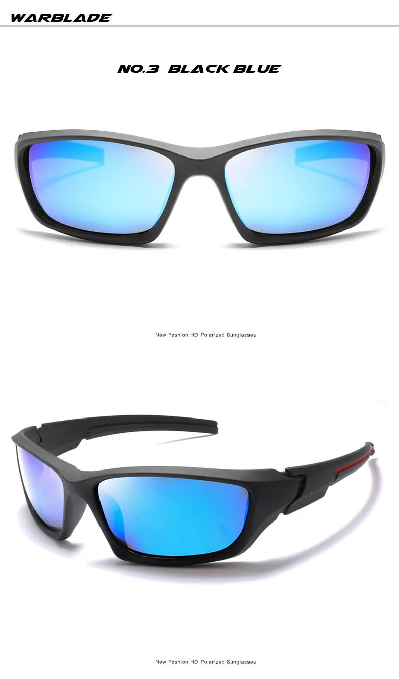WarBlade nouveaux hommes lunettes de Vision nocturne polarisées lunettes de soleil photochromiques conduite jour nuit lunettes Anti-éblouissement lunettes de soleil