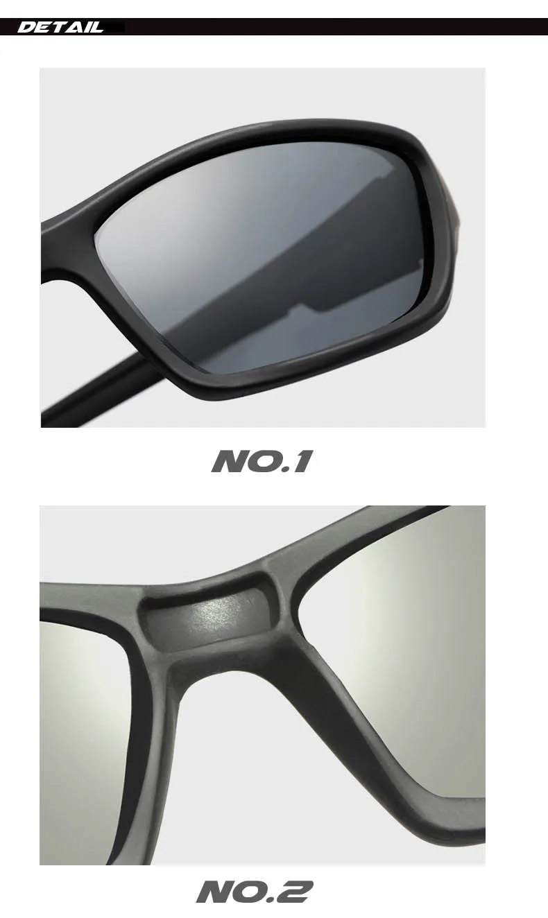 WarBlade nouveaux hommes lunettes de Vision nocturne polarisées lunettes de soleil photochromiques conduite jour nuit lunettes Anti-éblouissement lunettes de soleil