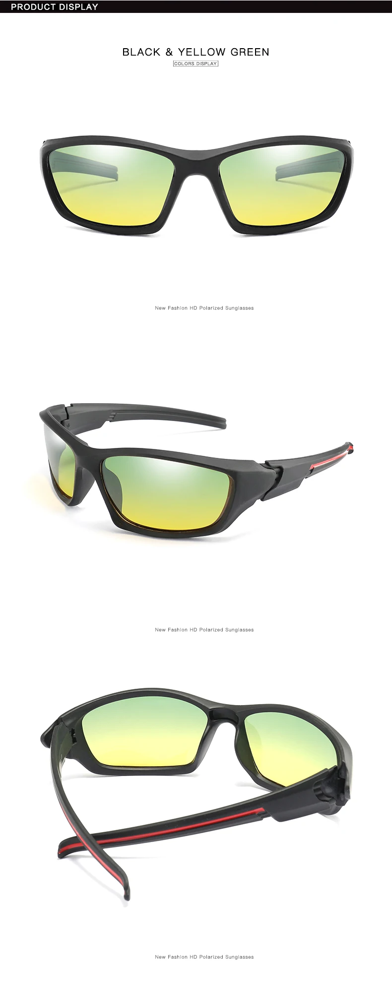 WarBlade nouveaux hommes lunettes de Vision nocturne polarisées lunettes de soleil photochromiques conduite jour nuit lunettes Anti-éblouissement lunettes de soleil