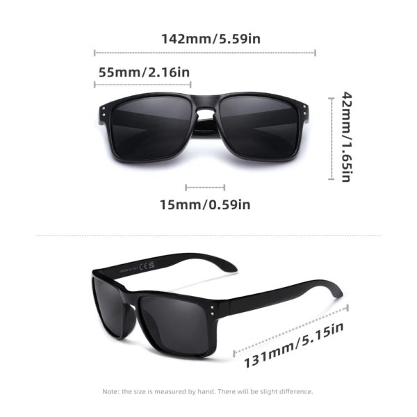 WIMN-Lunettes de soleil polarisées classiques pour hommes et femmes, verres miroir antireflet, lunettes de sport de plein air – Image 6