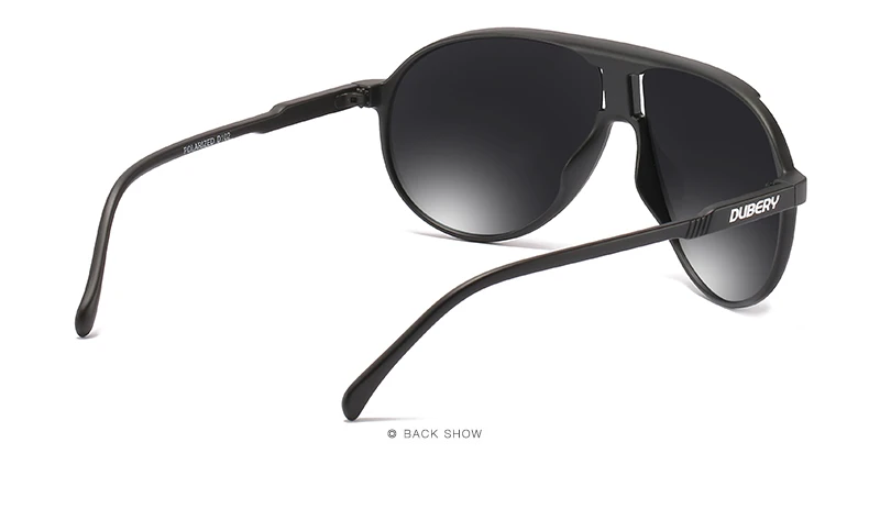 DUBERY-Lunettes de soleil vintage polarisées pour homme, verres carrés noirs, 7 couleurs, modèle 102