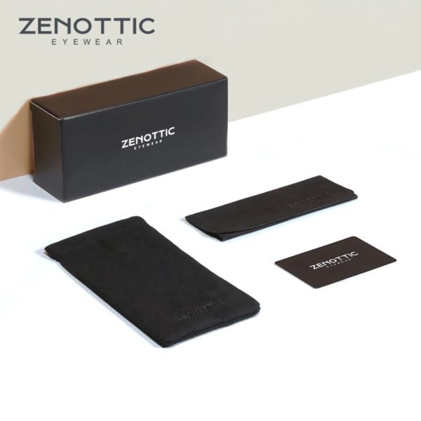 ZENOTTIC Design-Lunettes de soleil vintage en alliage de titane, carrées polarisées, pour hommes et femmes, pilote, nickel é, miroir – Image 6