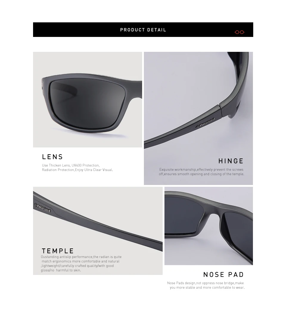 Lunettes de soleil vintage polarisées pour hommes, lunettes de conduite multi-documents, lunettes de soleil de sport pour hommes, vision de jour et de nuit, lunettes de conducteur