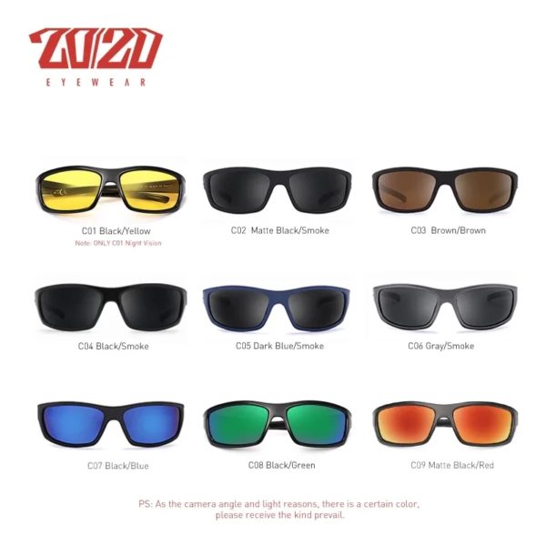 Lunettes de soleil vintage polarisées pour hommes, lunettes de conduite multi-documents, lunettes de soleil de sport pour hommes, vision de jour et de nuit, lunettes de conducteur – Image 3
