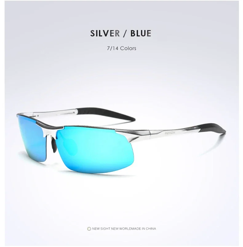 AOrepository-Lunettes de soleil polarisées de conduite pour hommes, lunettes de soleil de sport, lunettes de pilote rétro, cadre en aluminium et magnésium, UV400, antireflet AOrepository-Lunettes de soleil polarisées de conduite pour hommes, lunettes de soleil de sport, lunettes de pilote rétro, cadre en aluminium et magnésium, UV400, antireflet