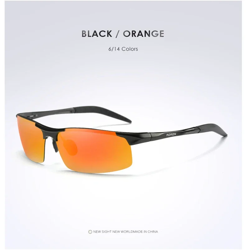 AOrepository-Lunettes de soleil polarisées de conduite pour hommes, lunettes de soleil de sport, lunettes de pilote rétro, cadre en aluminium et magnésium, UV400, antireflet AOrepository-Lunettes de soleil polarisées de conduite pour hommes, lunettes de soleil de sport, lunettes de pilote rétro, cadre en aluminium et magnésium, UV400, antireflet