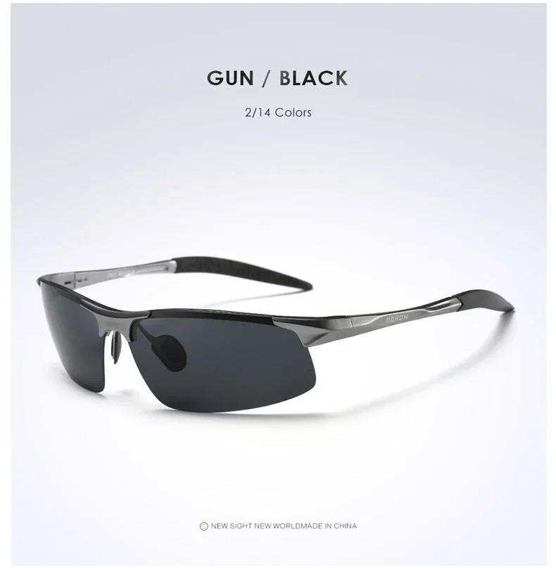 AOrepository-Lunettes de soleil polarisées de conduite pour hommes, lunettes de soleil de sport, lunettes de pilote rétro, cadre en aluminium et magnésium, UV400, antireflet AOrepository-Lunettes de soleil polarisées de conduite pour hommes, lunettes de soleil de sport, lunettes de pilote rétro, cadre en aluminium et magnésium, UV400, antireflet