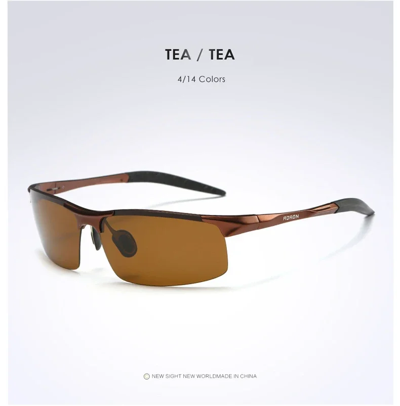 AOrepository-Lunettes de soleil polarisées de conduite pour hommes, lunettes de soleil de sport, lunettes de pilote rétro, cadre en aluminium et magnésium, UV400, antireflet AOrepository-Lunettes de soleil polarisées de conduite pour hommes, lunettes de soleil de sport, lunettes de pilote rétro, cadre en aluminium et magnésium, UV400, antireflet