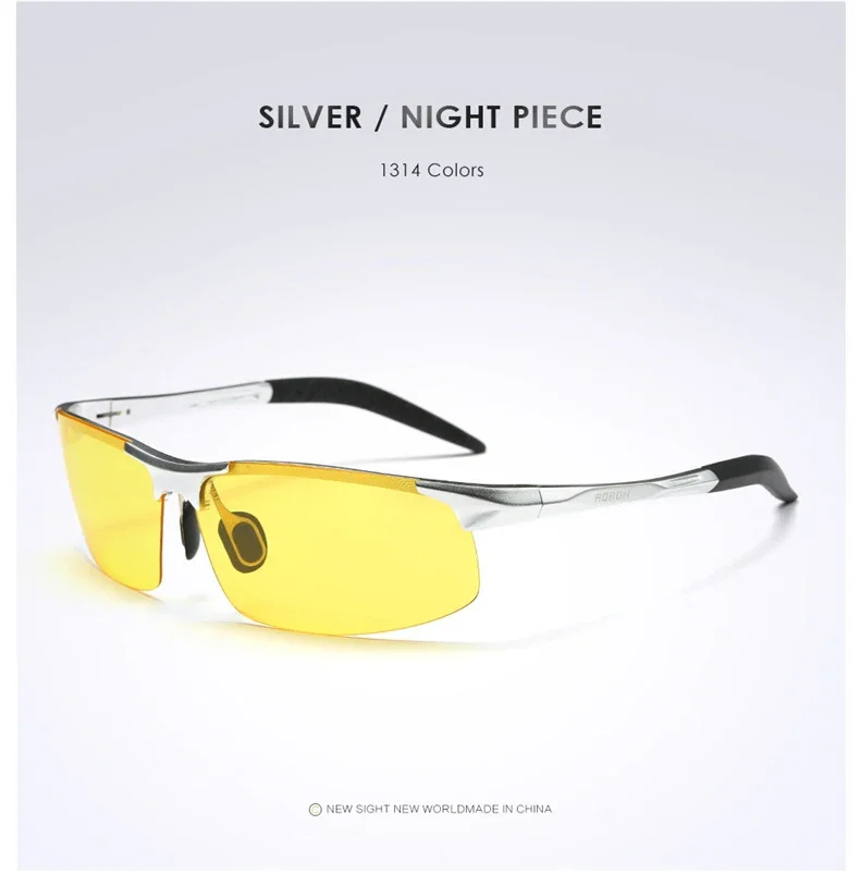 AOrepository-Lunettes de soleil polarisées de conduite pour hommes, lunettes de soleil de sport, lunettes de pilote rétro, cadre en aluminium et magnésium, UV400, antireflet AOrepository-Lunettes de soleil polarisées de conduite pour hommes, lunettes de soleil de sport, lunettes de pilote rétro, cadre en aluminium et magnésium, UV400, antireflet