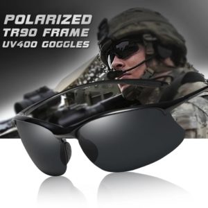 Lunettes de soleil polarisées ultralégères pour hommes, lunettes de soleil militaires pour hommes, lunettes de conduite, lunettes de soleil anti-UV, Top TR90