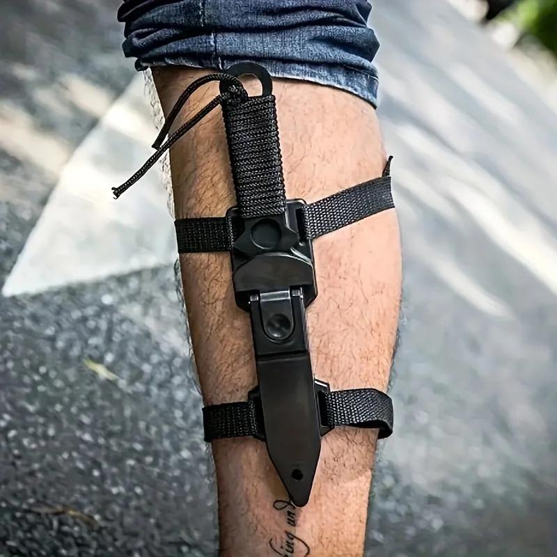 Couteau de poche de camping en acier inoxydable avec fourreau, couteau de survie extérieur portable EDC, couteau militaire pour l'autodéfense