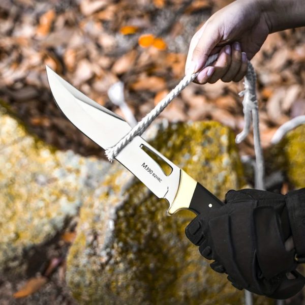Couteau militaire d'extérieur à haute dureté, lame EDC Partners, autodéfense, couteau de survie polyvalent pour le camping – Image 4